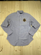 Camicia Donna Ralph Lauren Sport Vintage Lilla con Stemma Ricamato