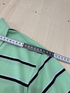 Polo Lacoste Vintage Verde Menta a Righe Uomo
