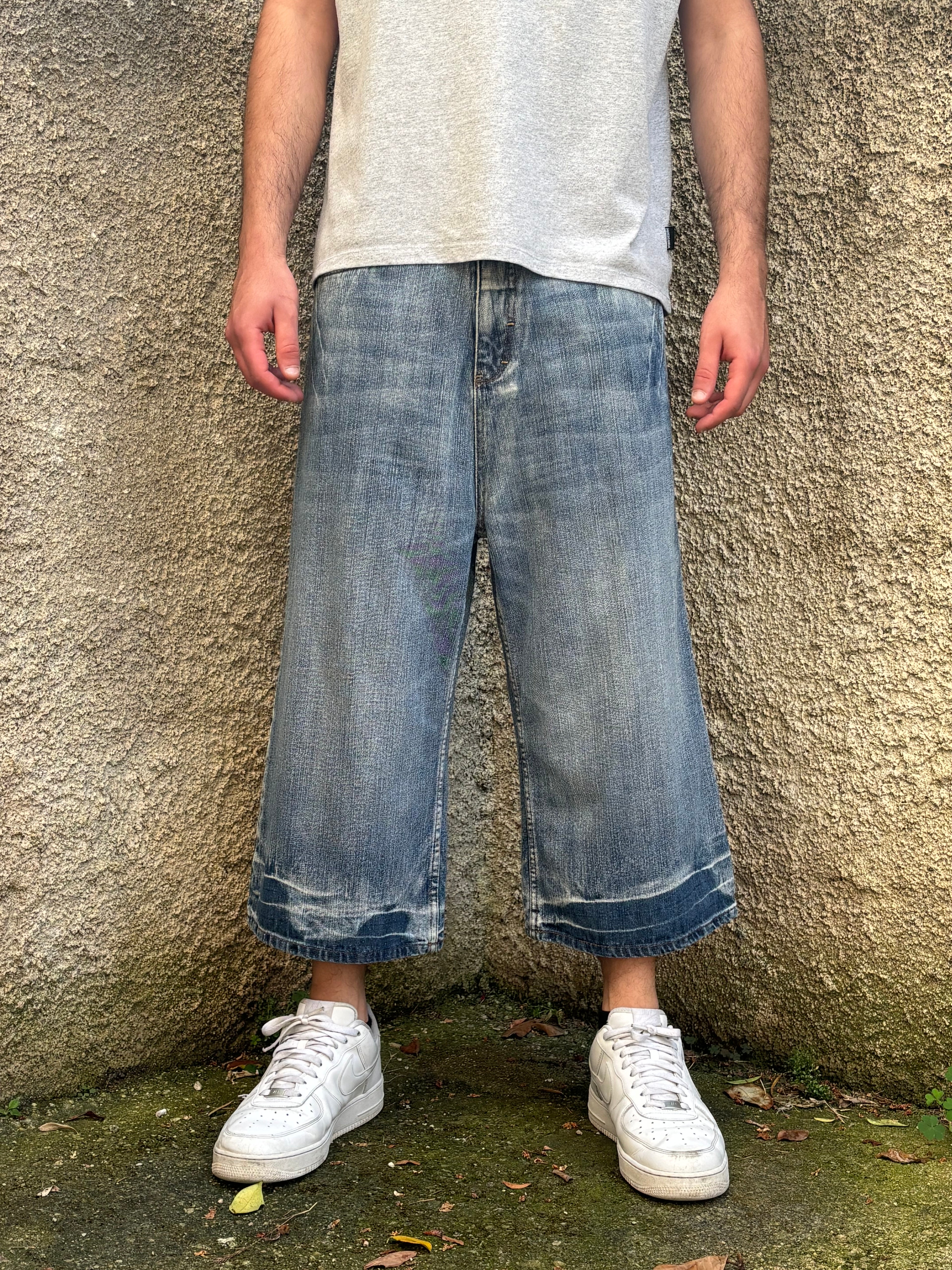 Bermuda Vintage ROCAWEAR Denim Baggy Ricamato