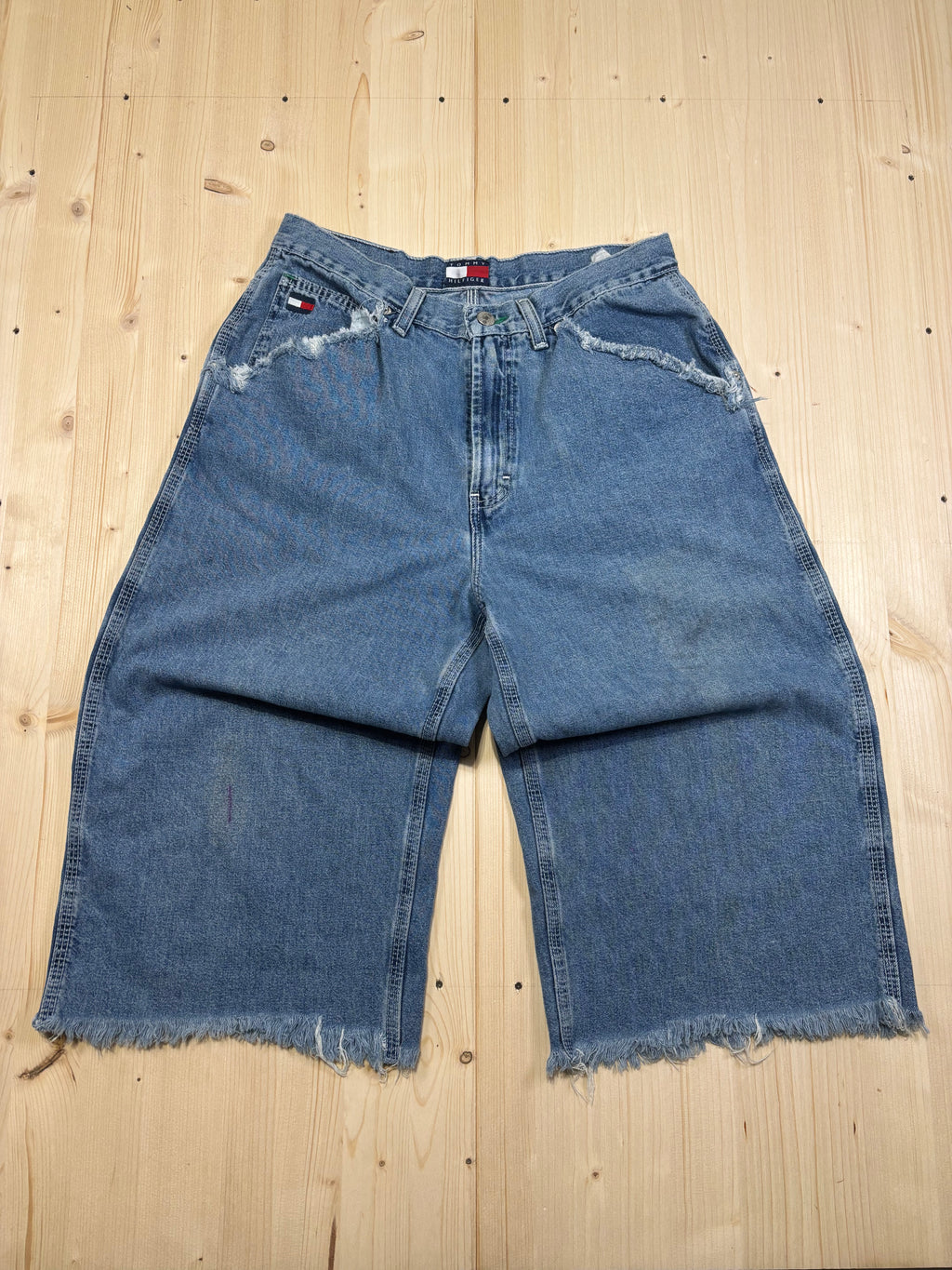 Jeans Bermuda Denim Tommy Hilfiger Vintage Baggy Donna
