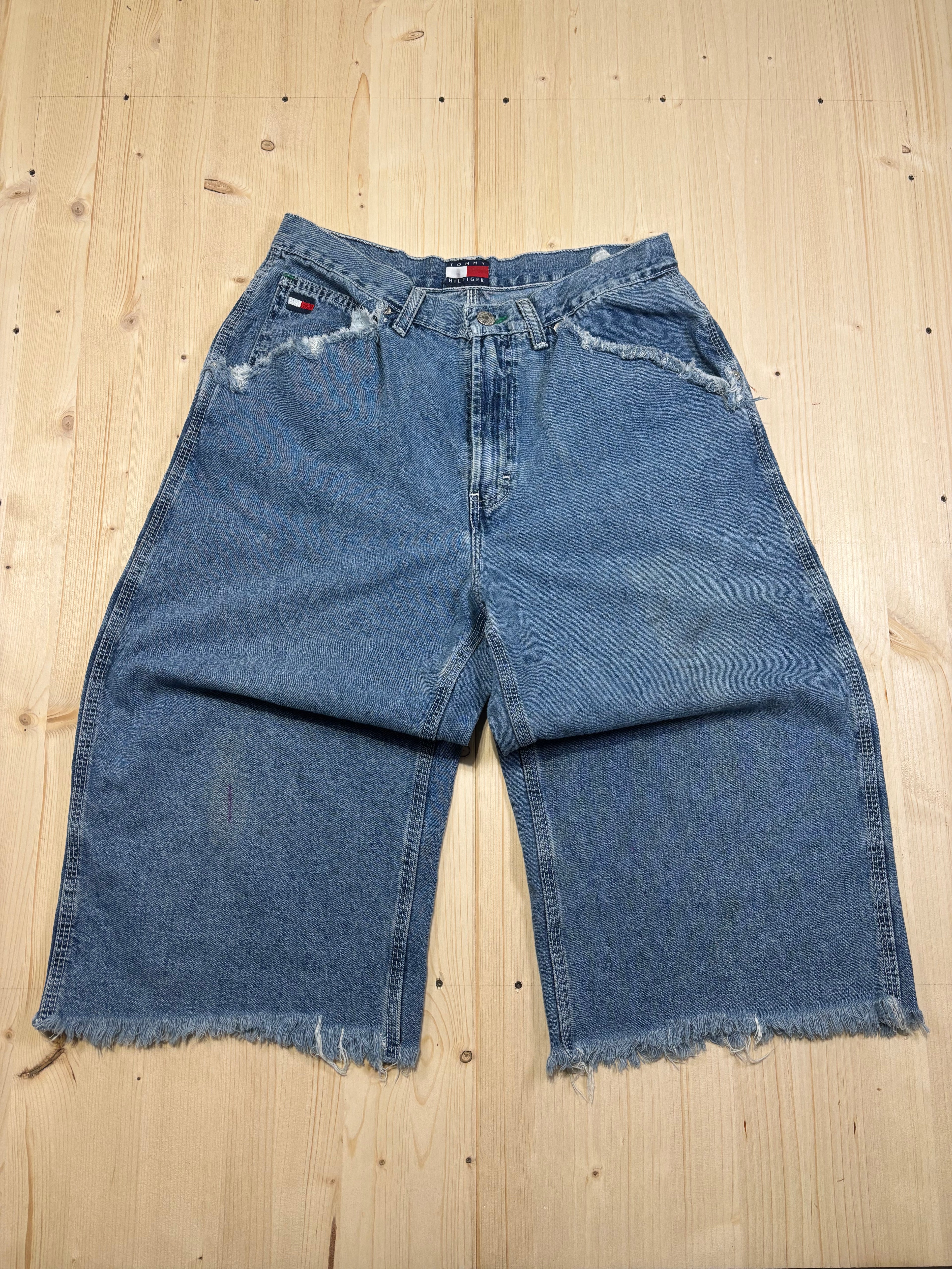 Jeans Bermuda Denim Tommy Hilfiger Vintage Baggy Donna