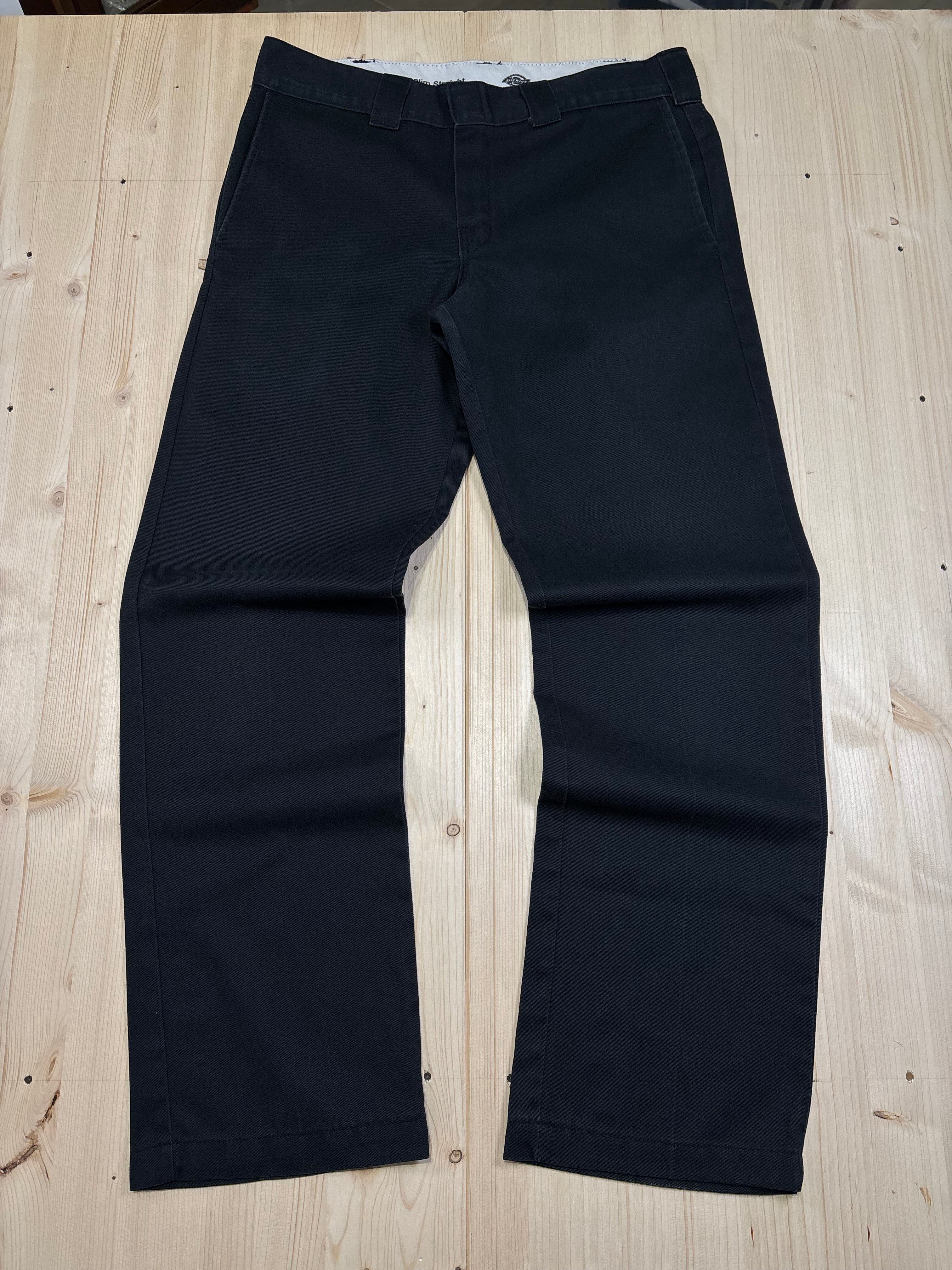 Dickies Black Slim Straight Work Pants