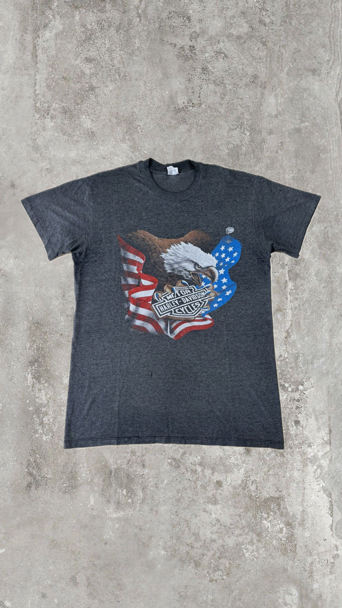 T-Shirt Harley-Davidson Eagle USA Grigia