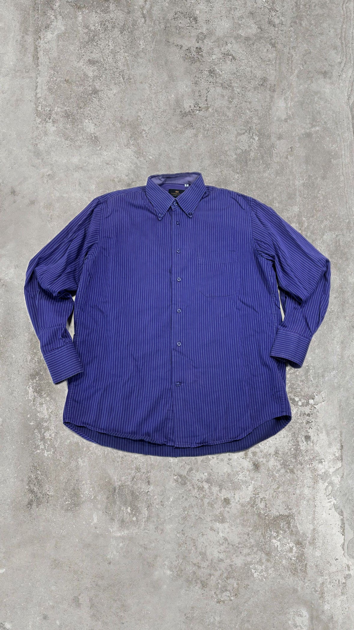 Cristiano Gironi Striped Button-Down Shirt Purple