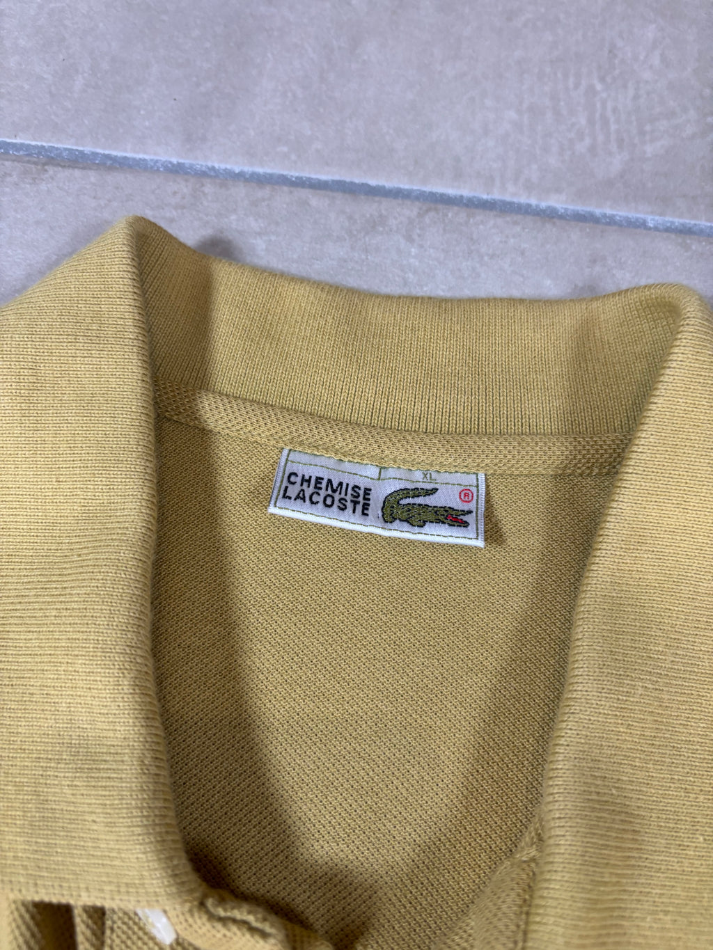 Lacoste Mustard Polo Shirt