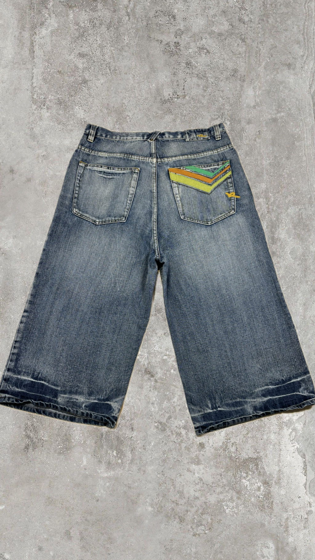 Bermuda Vintage ROCAWEAR Denim Baggy Ricamato