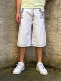Bermuda Vintage Victorious Urban Couture bianco ricamato