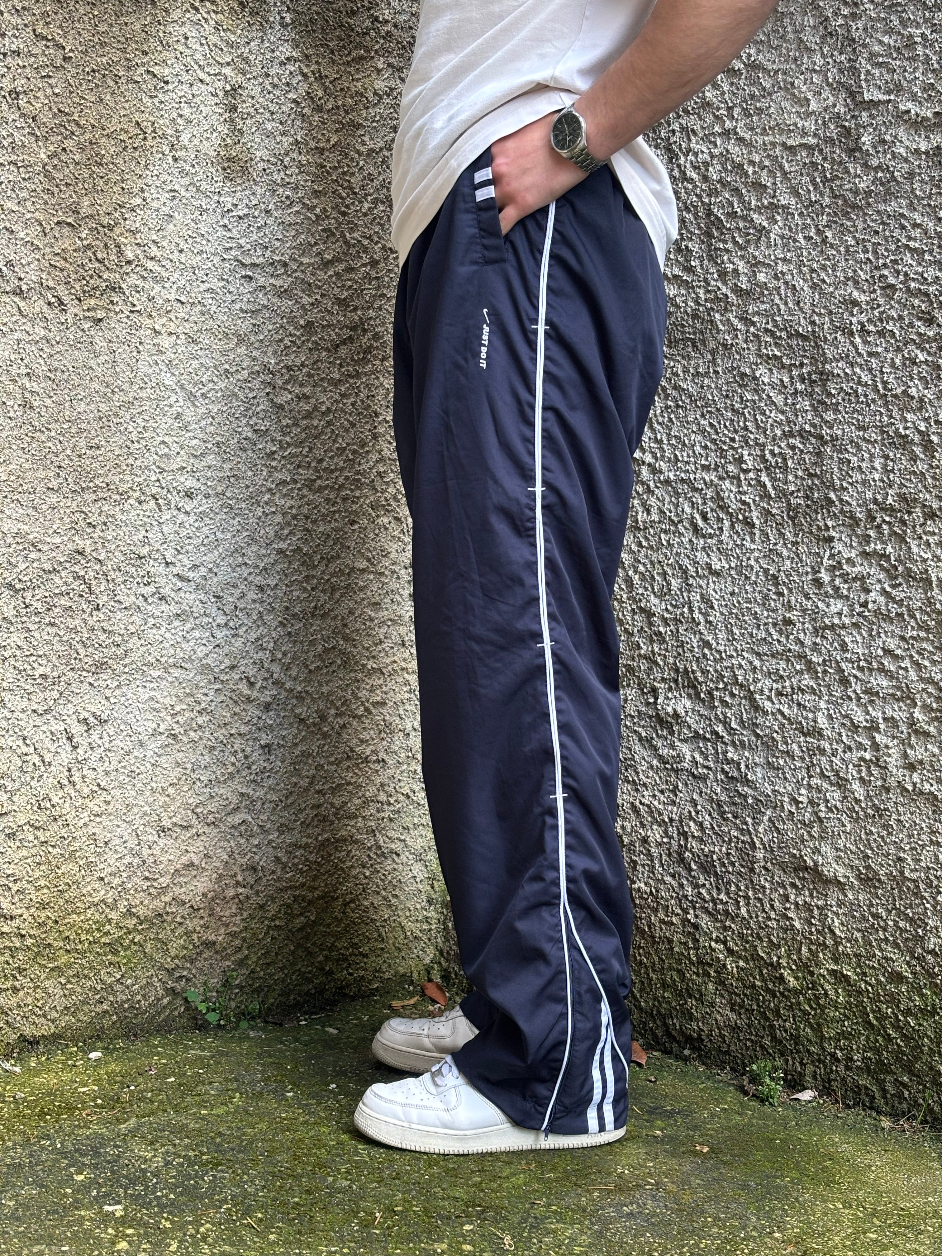 Nike Vintage Track Pants Blu Navy Loose Fit