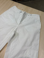 Pantalone Cargo Donna Bianco Vintage