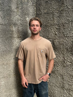 T-Shirt Carhartt Pocket Beige Vintage