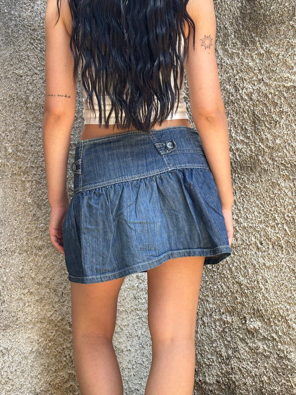 Minigonna Denim Sicko Blu Y2K Vintage