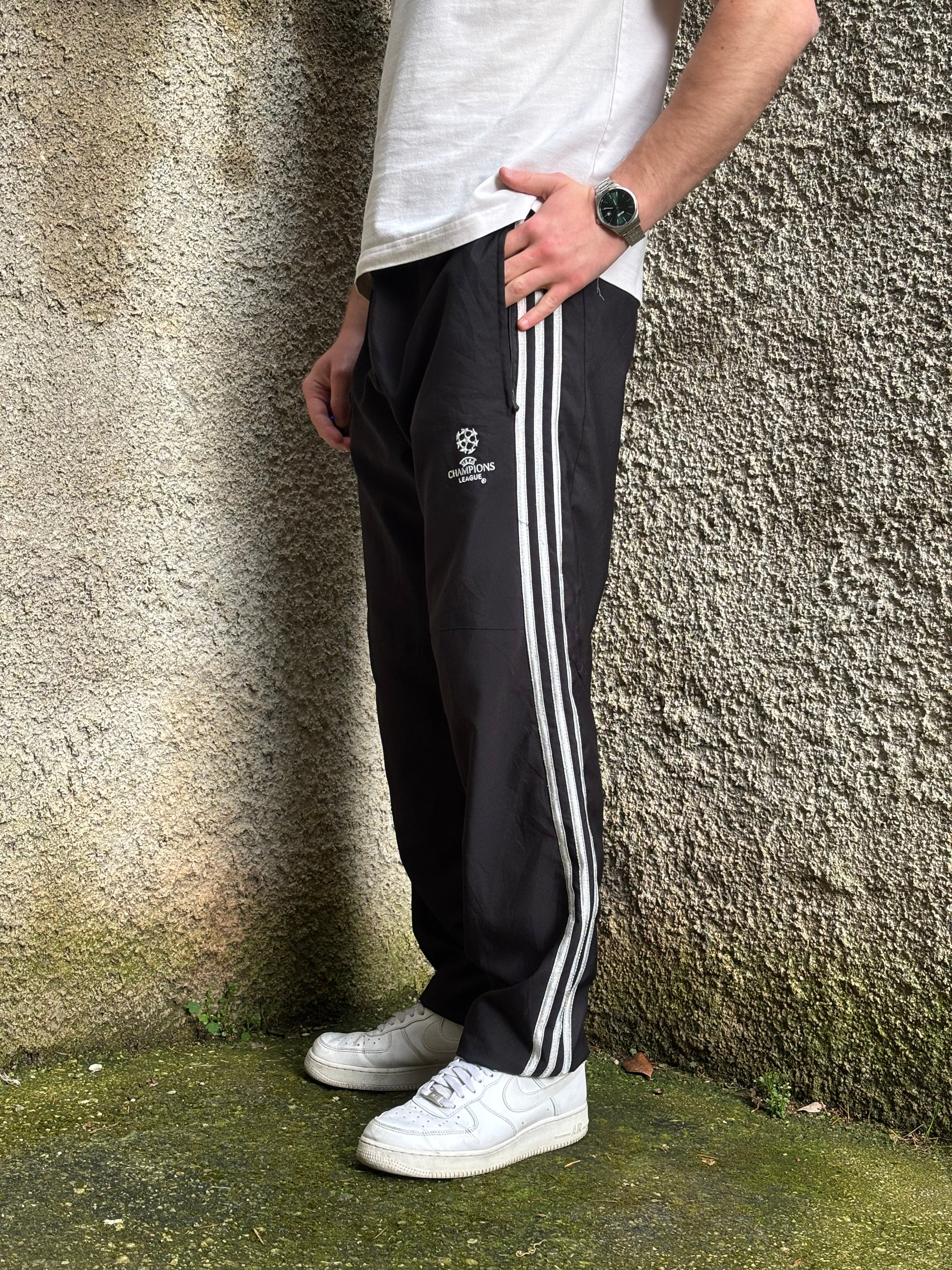Adidas Real Madrid Champions League Track Pants Black Silver
