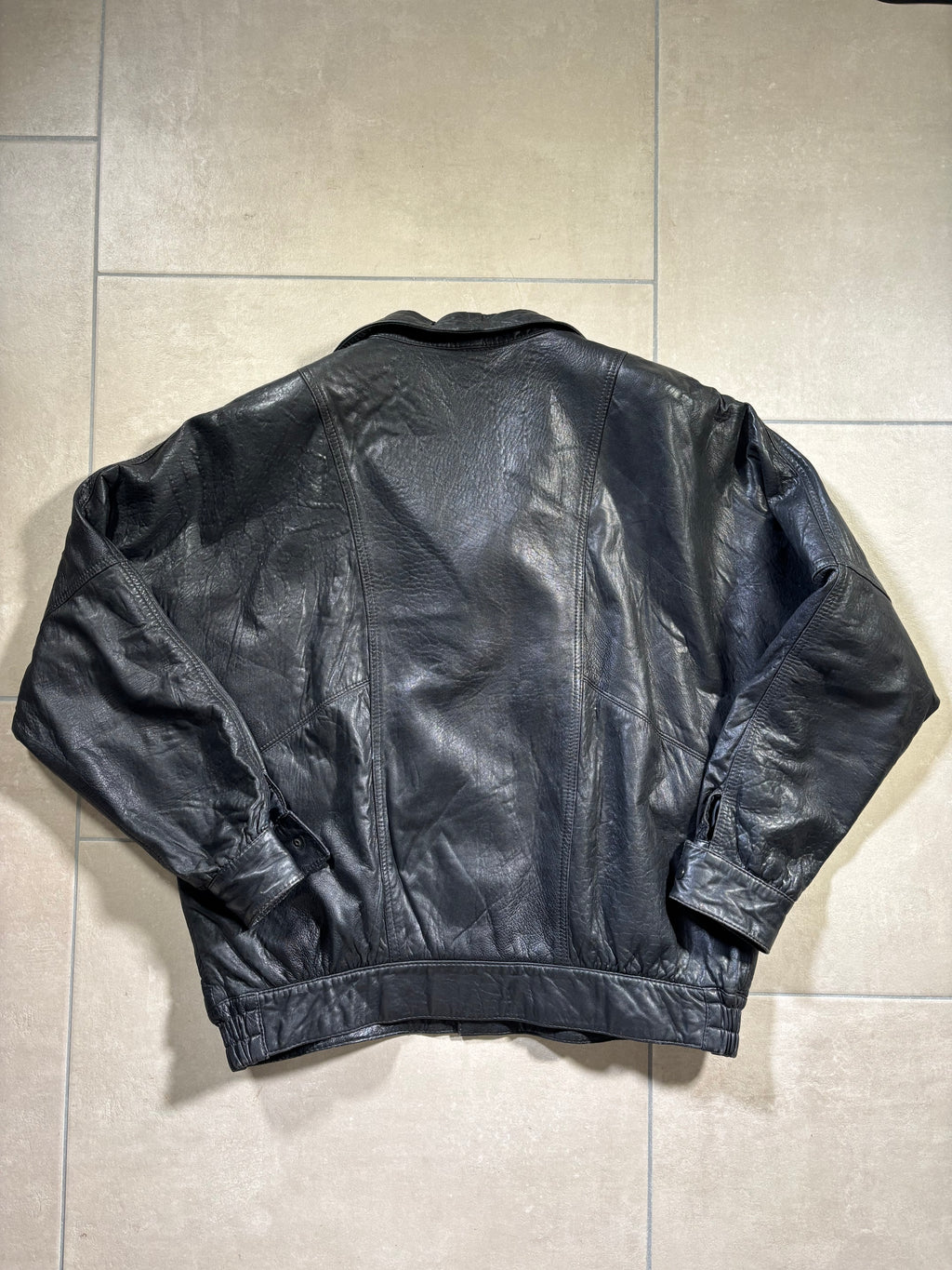 Leather Bomber 80s Vintage