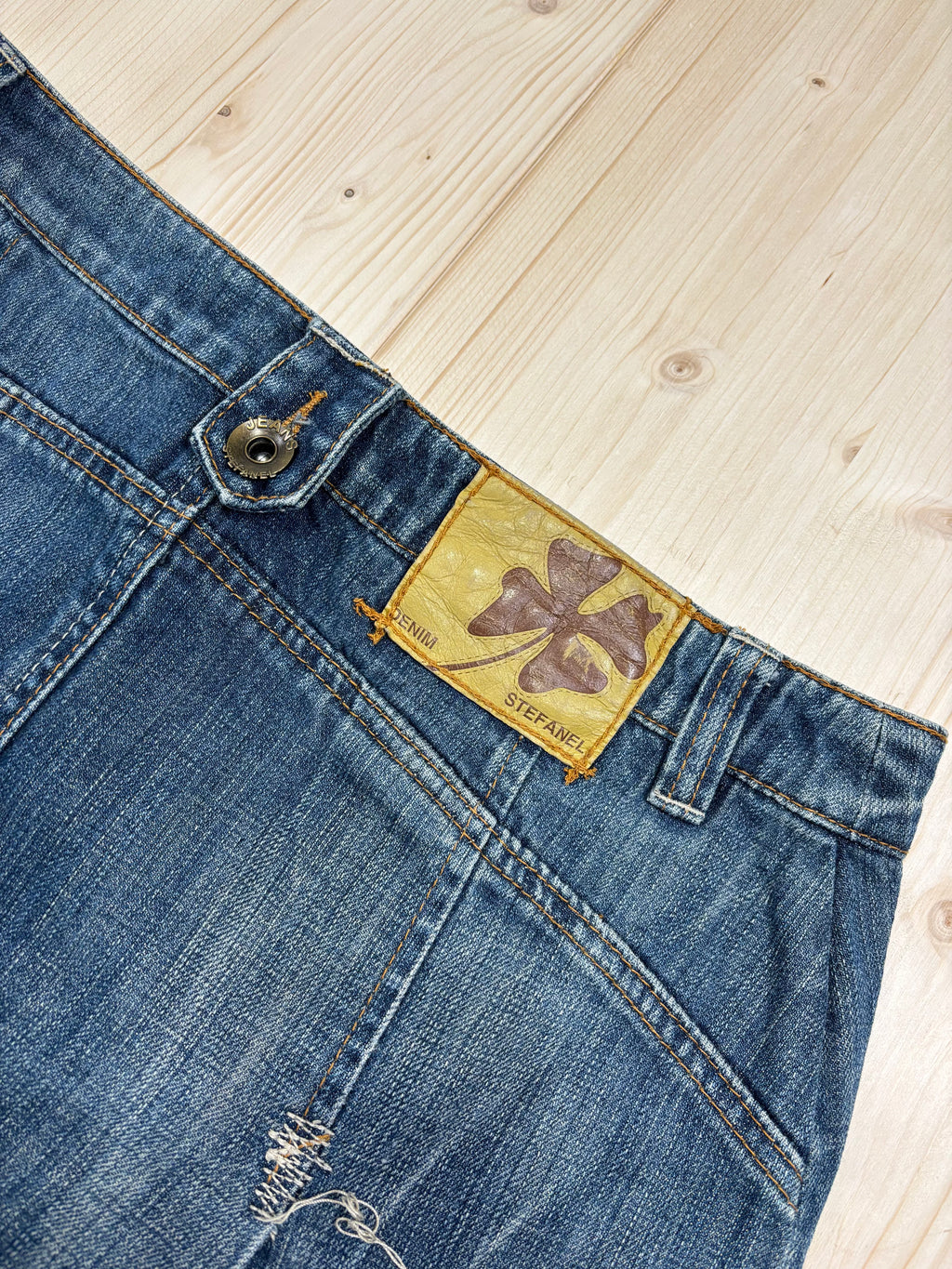 Gonna Loungette Denim Stefanel Vintage Donna