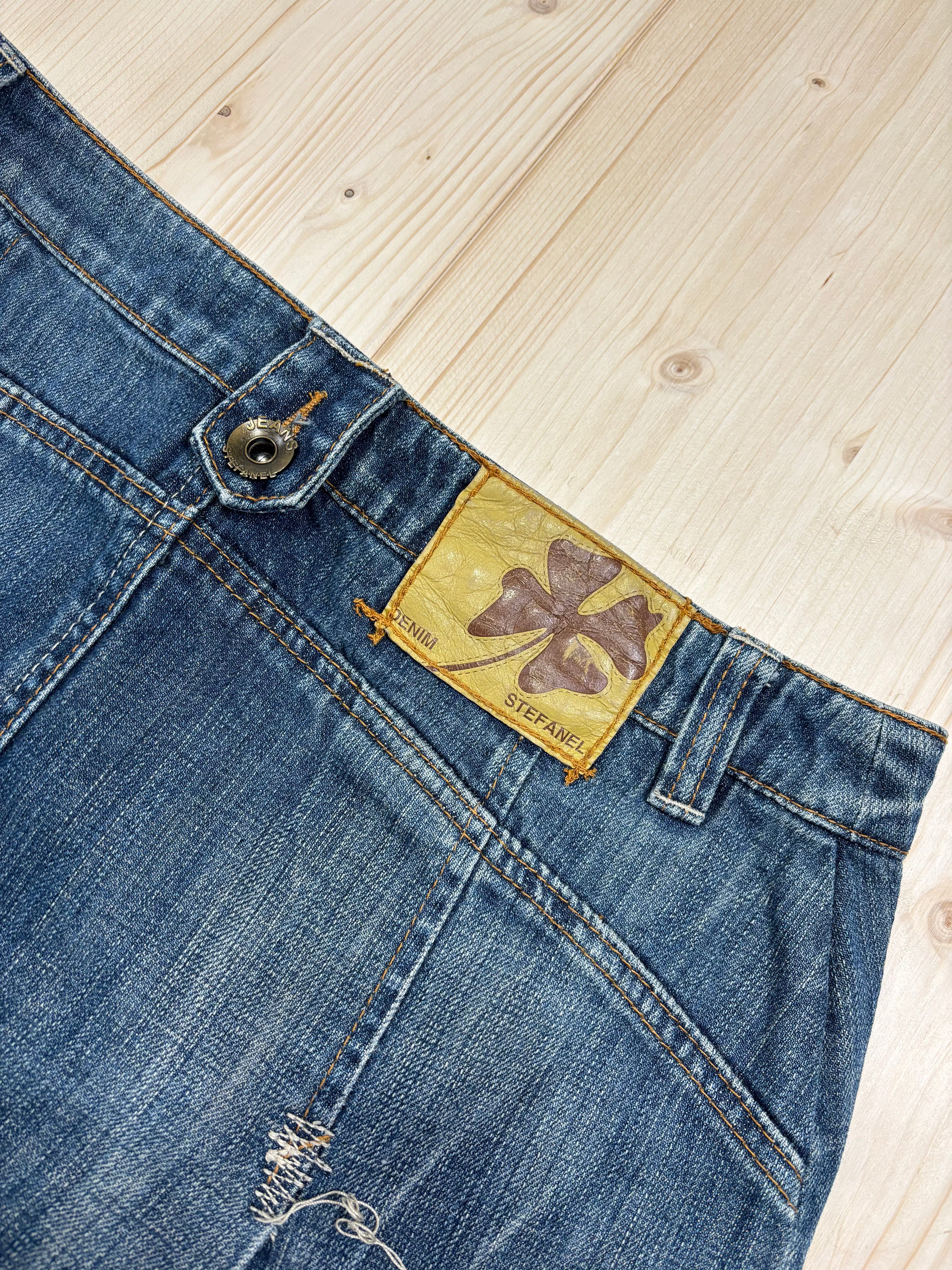 Gonna Loungette Denim Stefanel Vintage Donna