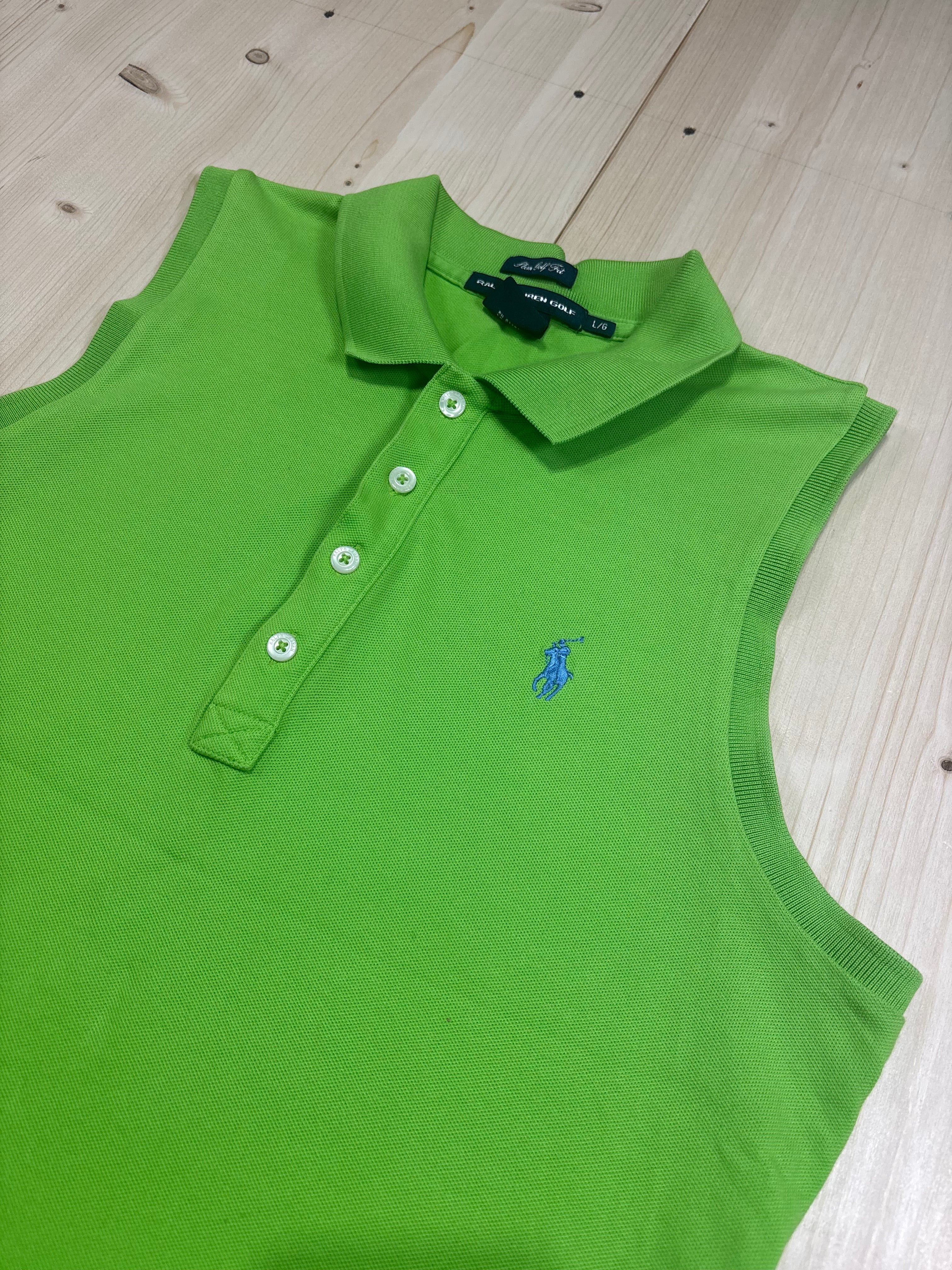 Polo Smanicata Ralph Lauren Verde Lime – Vintage