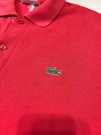 Polo Lacoste Uomo Rossa con Logo Ricamato – Regular Fit