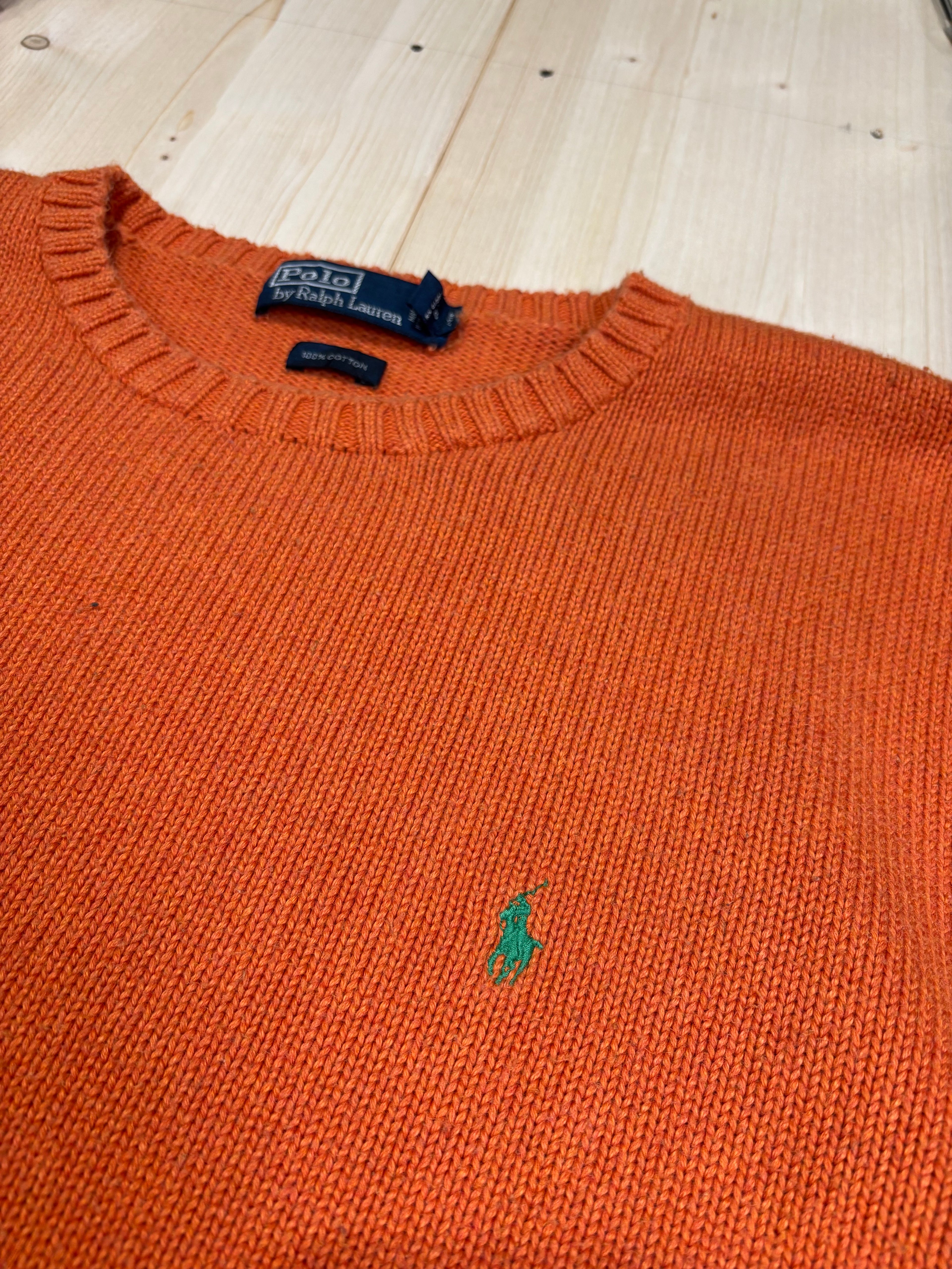 Polo Ralph Lauren Crew Neck Knit Sweater - Orange