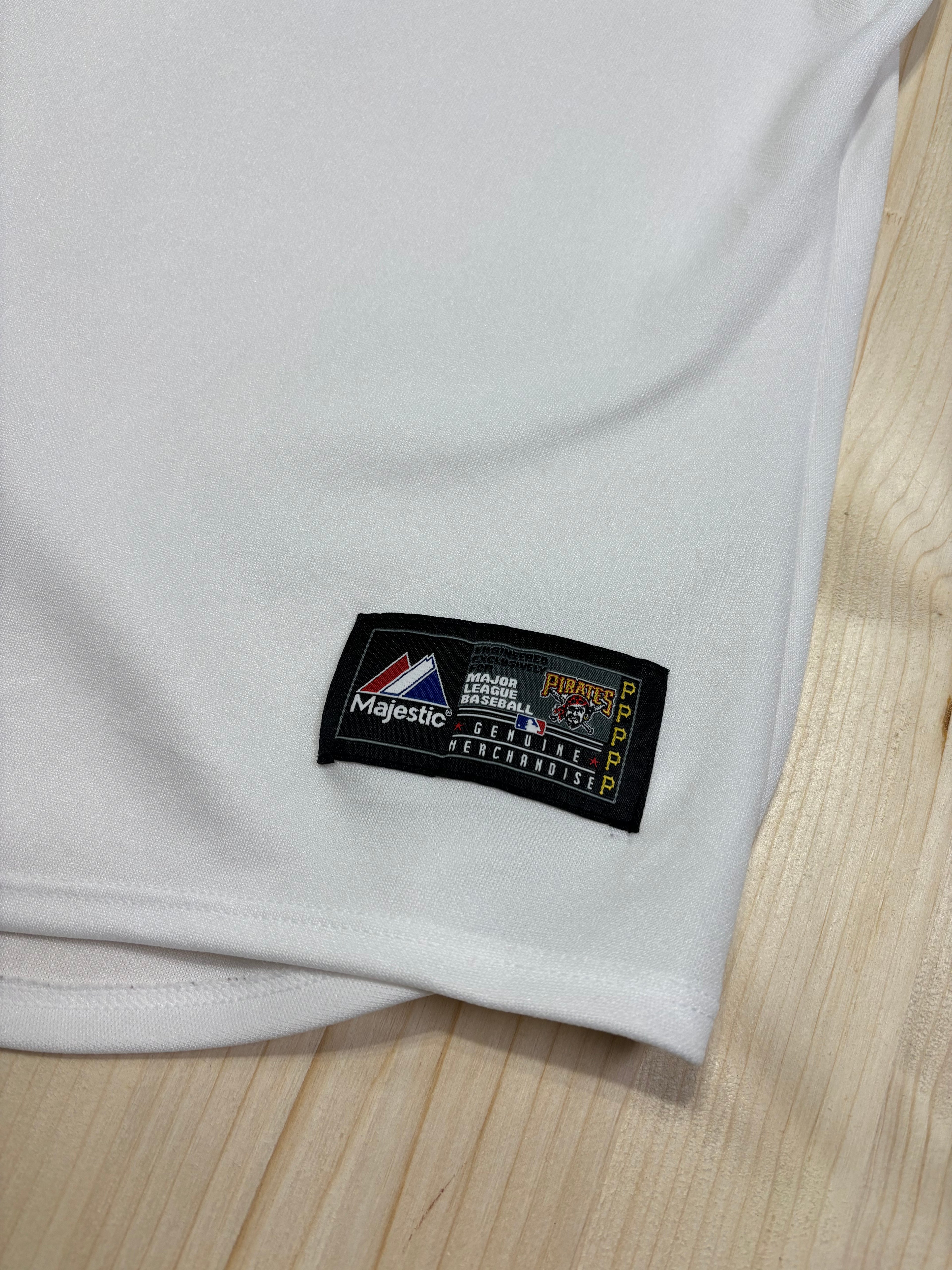 Majestic Pittsburgh Pirates White Button-Up Baseball Jersey