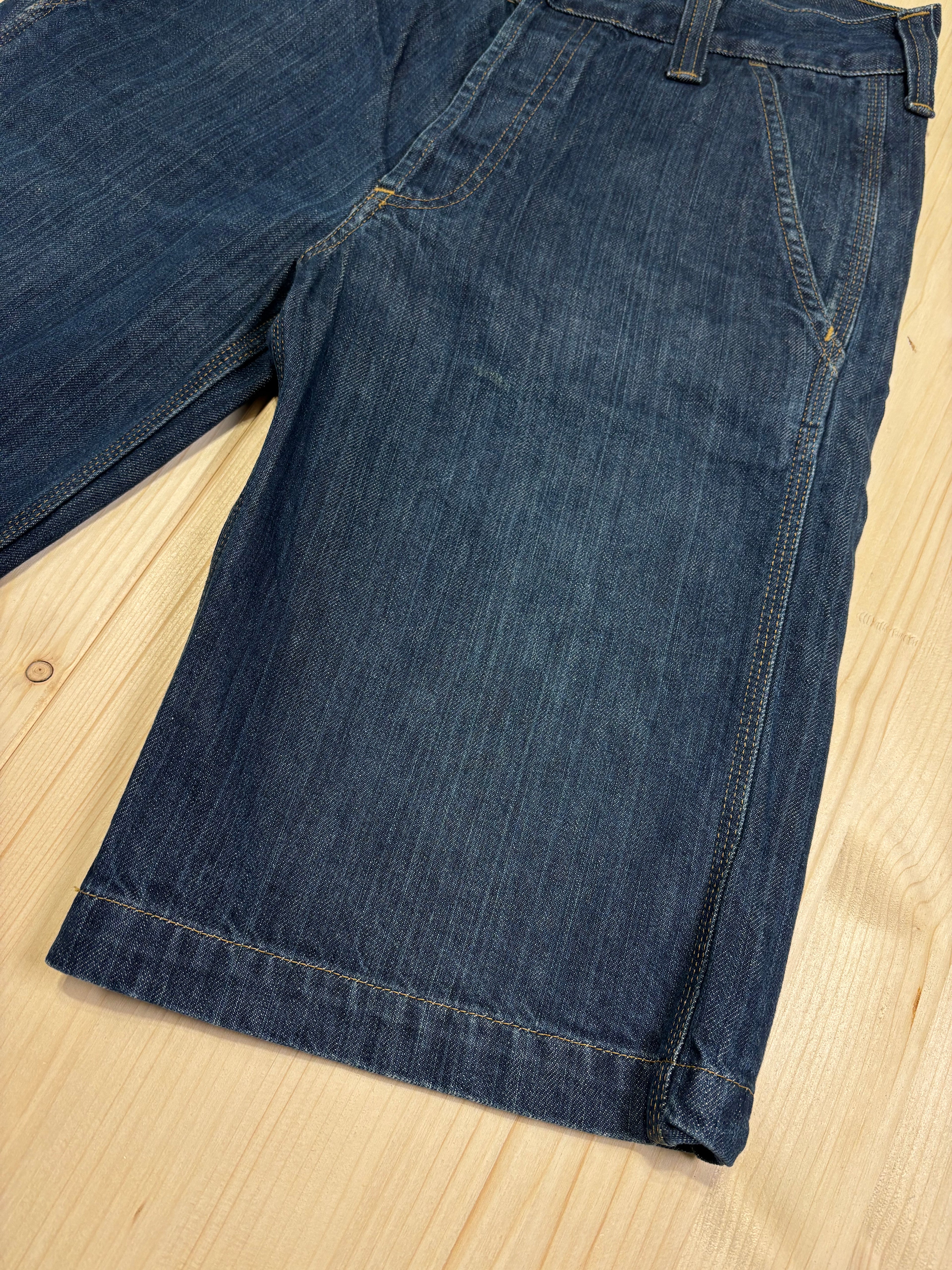 Vintage Carhartt Denim Work Shorts Dark Wash