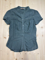 Camicia Donna Liu Jo Jeans Vintage Verde Gessata