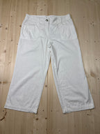 Pantalone Capri Donna Bianco Vintage